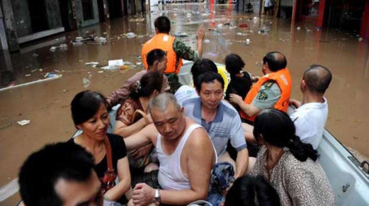 Three days of heavy rain in China leave 50 dead, 12 missing